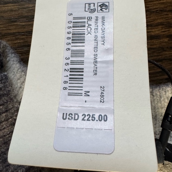 NWT Ted Baker gray floral sweater - Picture 2 of 2